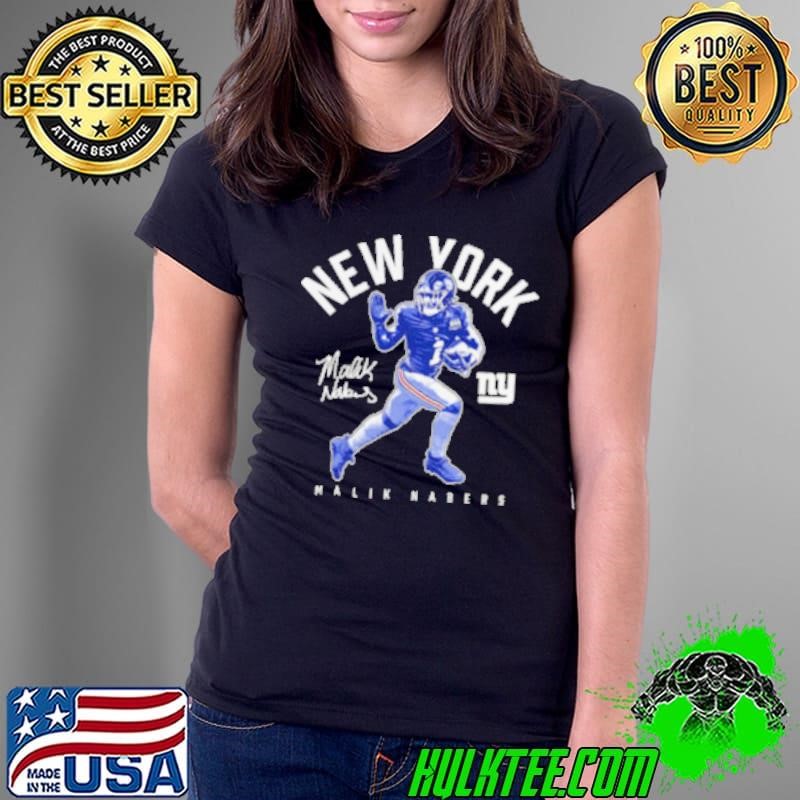 New York Giants Malik Nabers Stiff Arm Ladies Tee