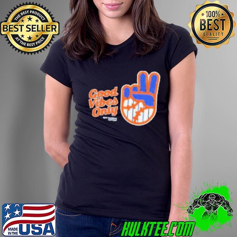 New York Mets Good Vibes Only Rake Baseball Company MLB Baseball 2024 Ladies Tee