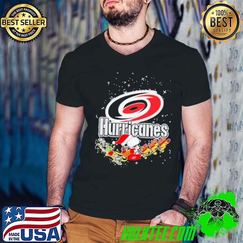 Nice Carolina Hurricanes Snoopy Christmas shirt