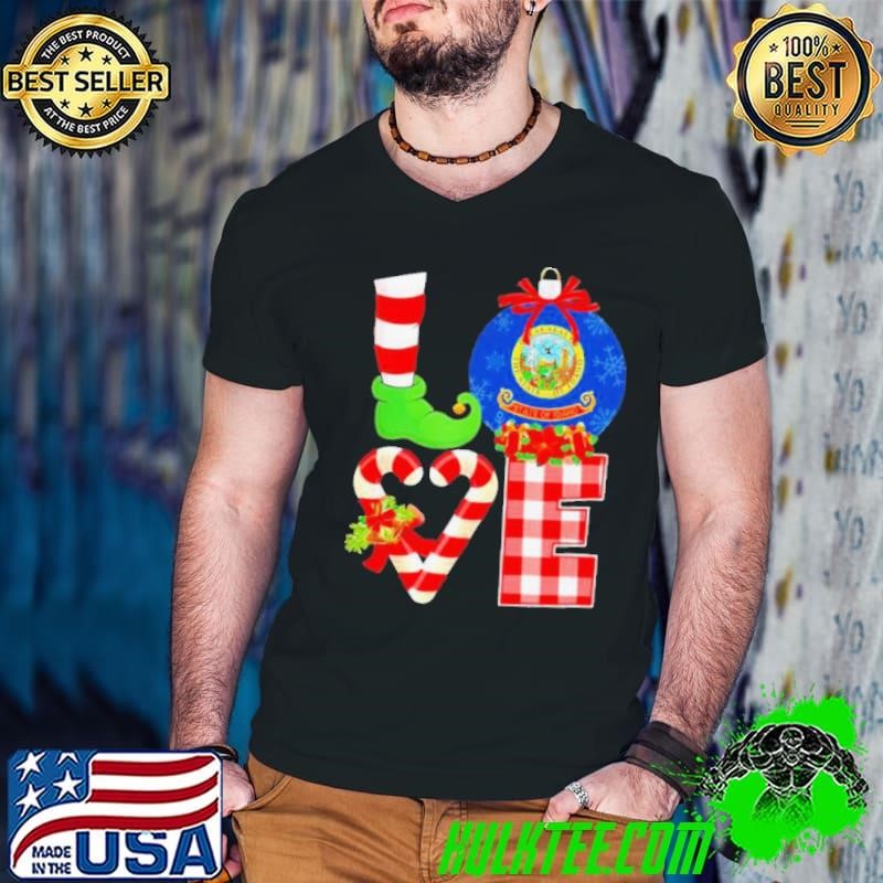 Official Love flag of State Of Idaho Christmas shirt