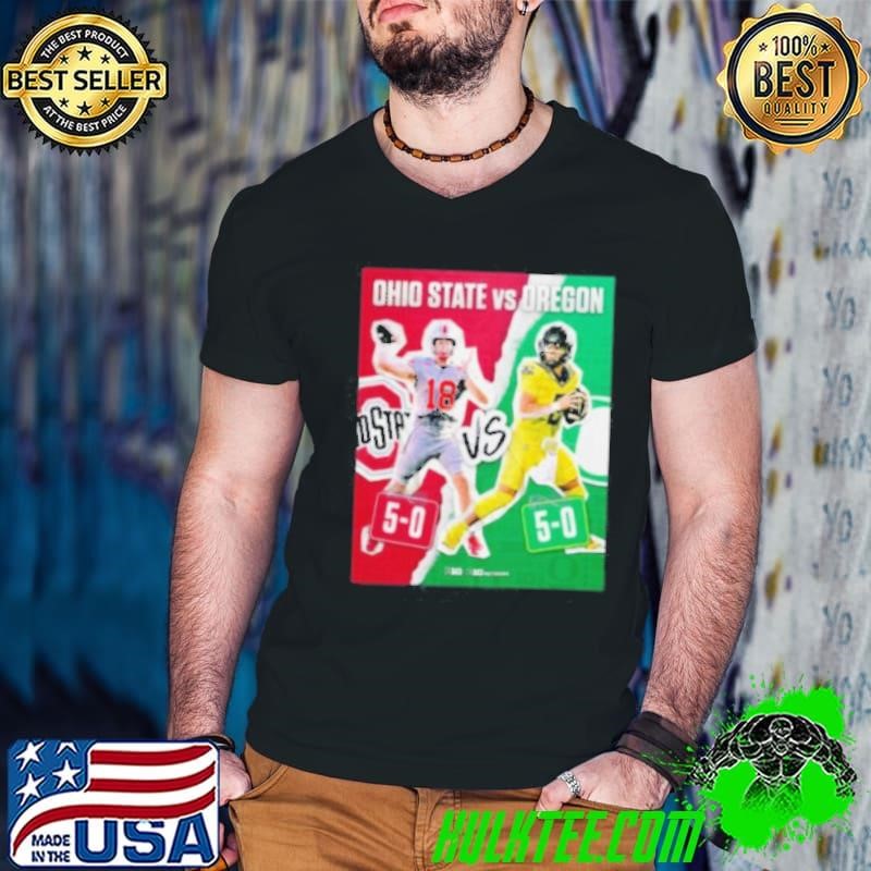 Ohio State Buckeyes vs Oregon Ducks football 2024 week 7 matchup Guys V Neck