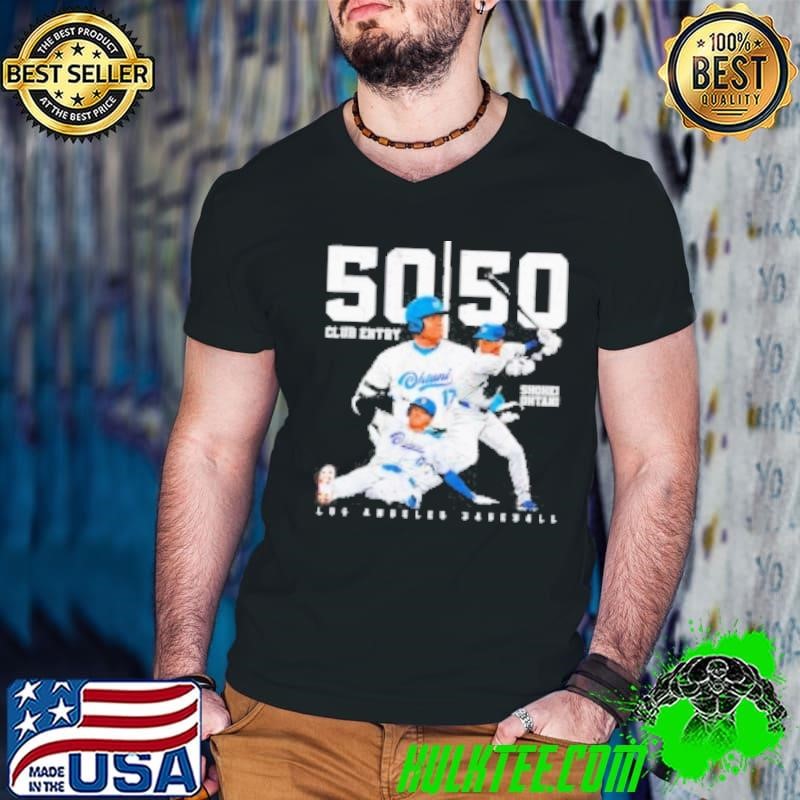 Ohtani Historic 50 50 Club Entry Shohei Ohtani MLBPA Baseball Design Shirt