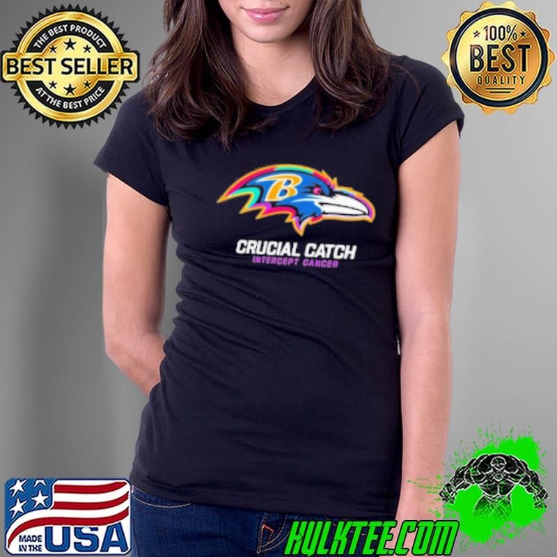 Original Baltimore Ravens 2024 NFL Crucial Catch Ladies Tee
