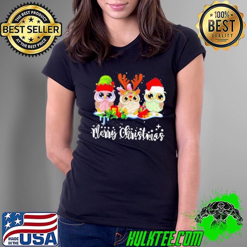 Owl Lover Christmas Gift Funny Owls Ugly Christmas shirt
