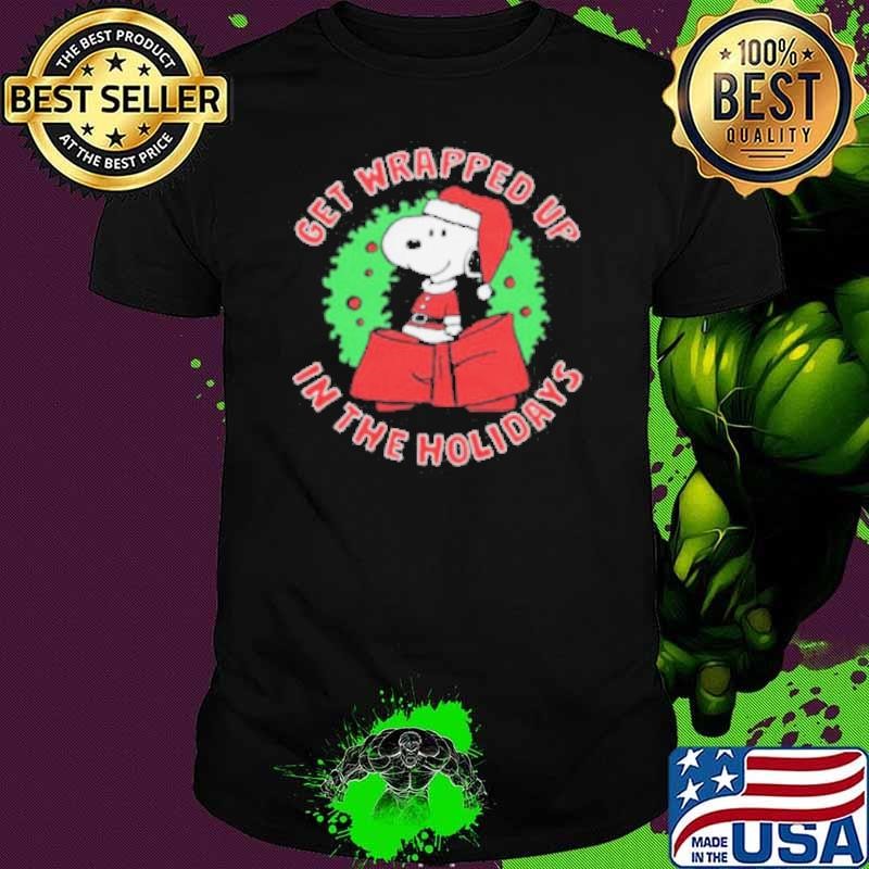Peanuts Snoopy Get Wrapped Up In The Holidays Christmas 2024 shirt