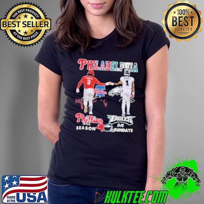 Philadelphia Phillies All Season Philadelphia Eagles On Sundays 2024 shirt