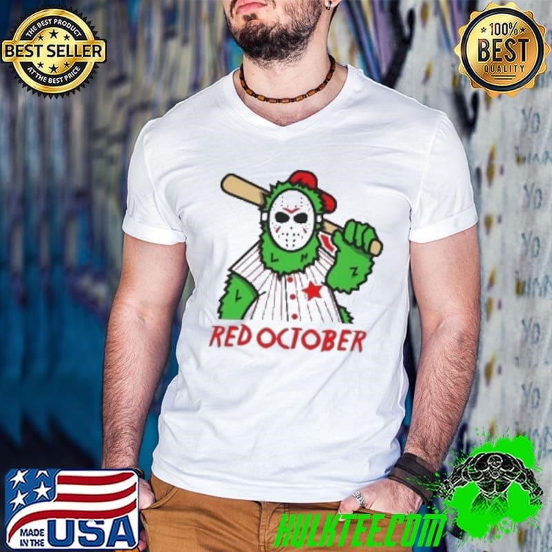 Philadelphia Phillies Red October Phanatic Halloween Jason Shirt