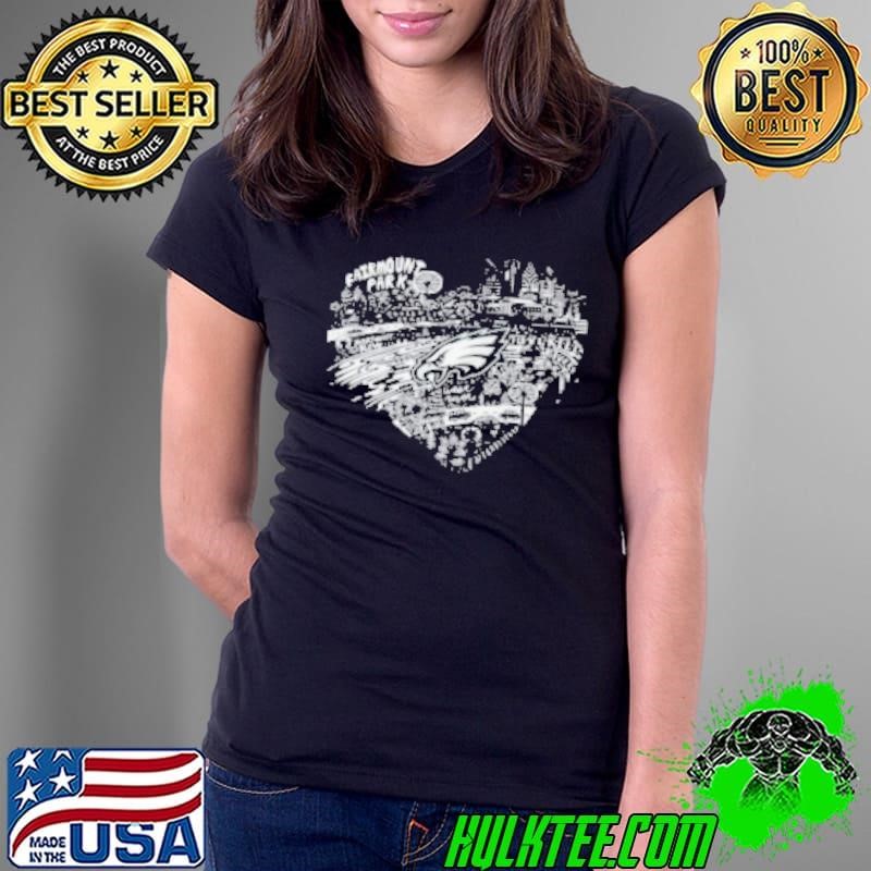 Philippine Eagle Heart Patterns Sports 2024 Ladies Tee