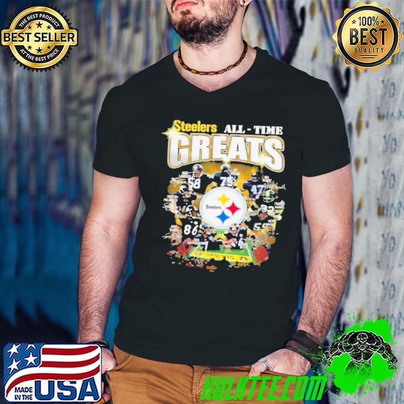 Pittsburgh Steelers All Time Greats Signatures Guys V Neck