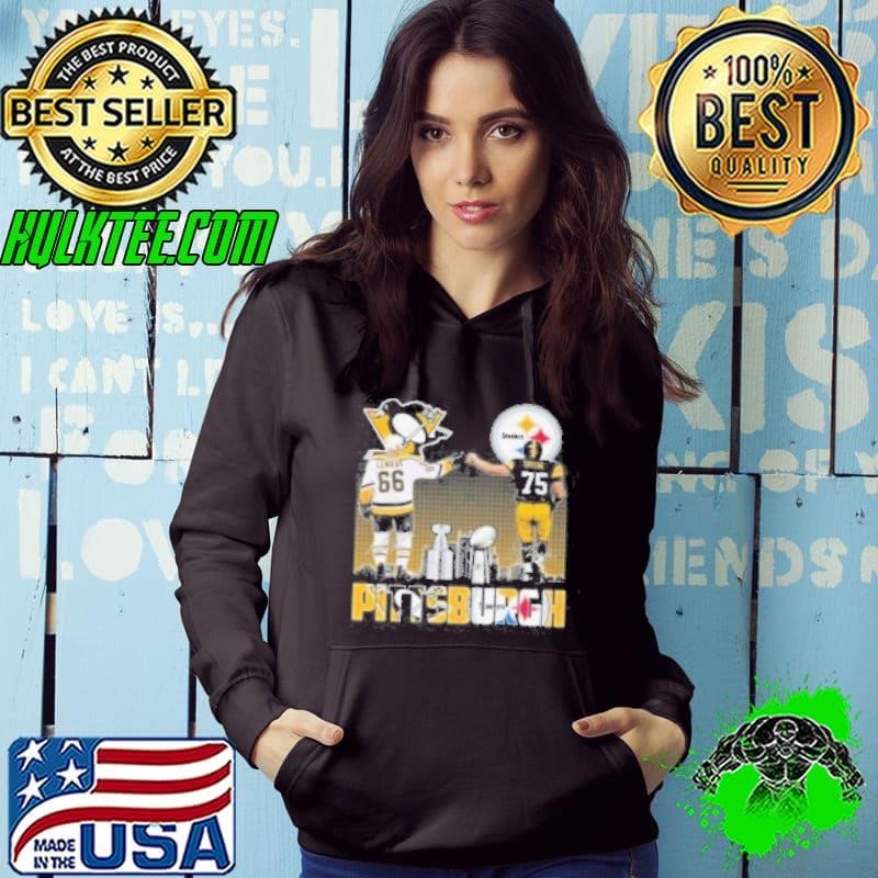 Pittsburgh Steelers Greene And Penguins Lemieux City Champions Signatures 2024 Shirt