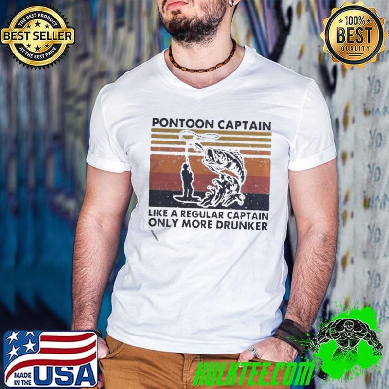 Pontoon captain like a regular captain only more drunker Guys V Neck