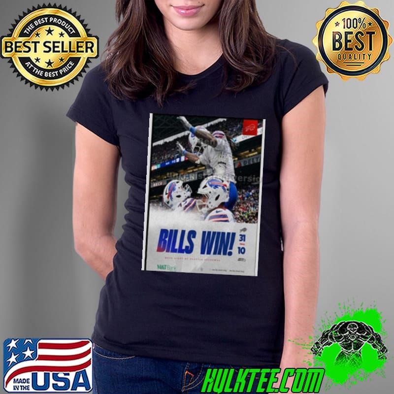 Poster Bills Win Week Eight At Seattle Seahawks 2024 Ladies Tee