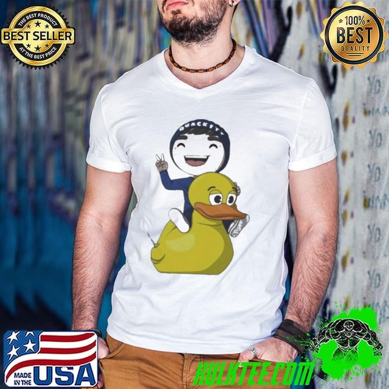 Quackity Merch Official Santa Stna Heart Light Christmas shirt