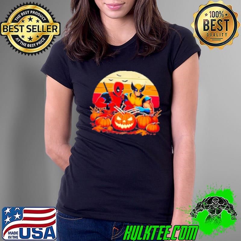Retro Deadpool and Wolverine Halloween Shirt