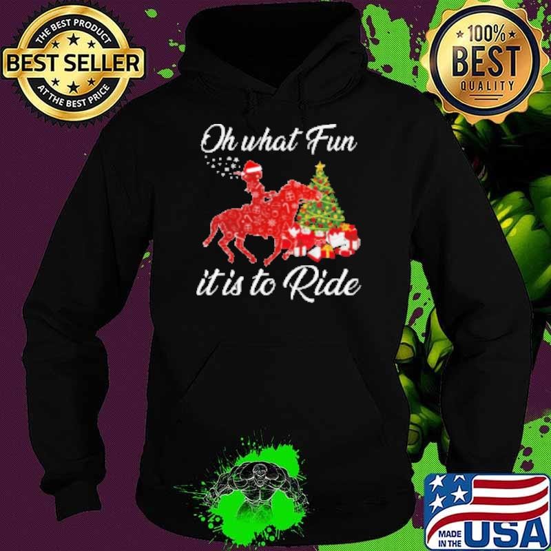 Riding Through A Winter Wonderland Christmas Hoodie