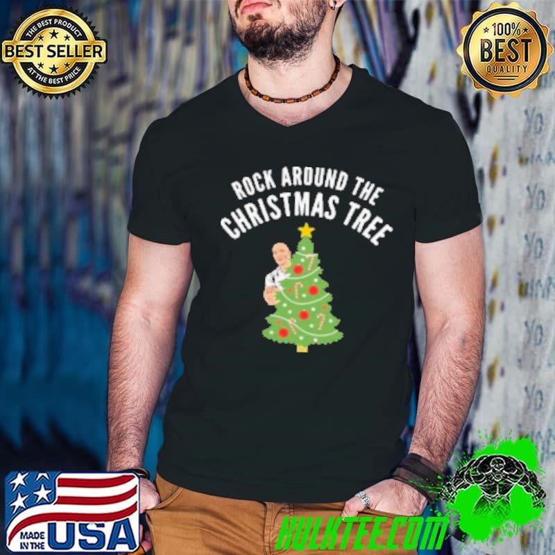 Rock Around the Christmas Tree Merry Christmas Guys V Neck