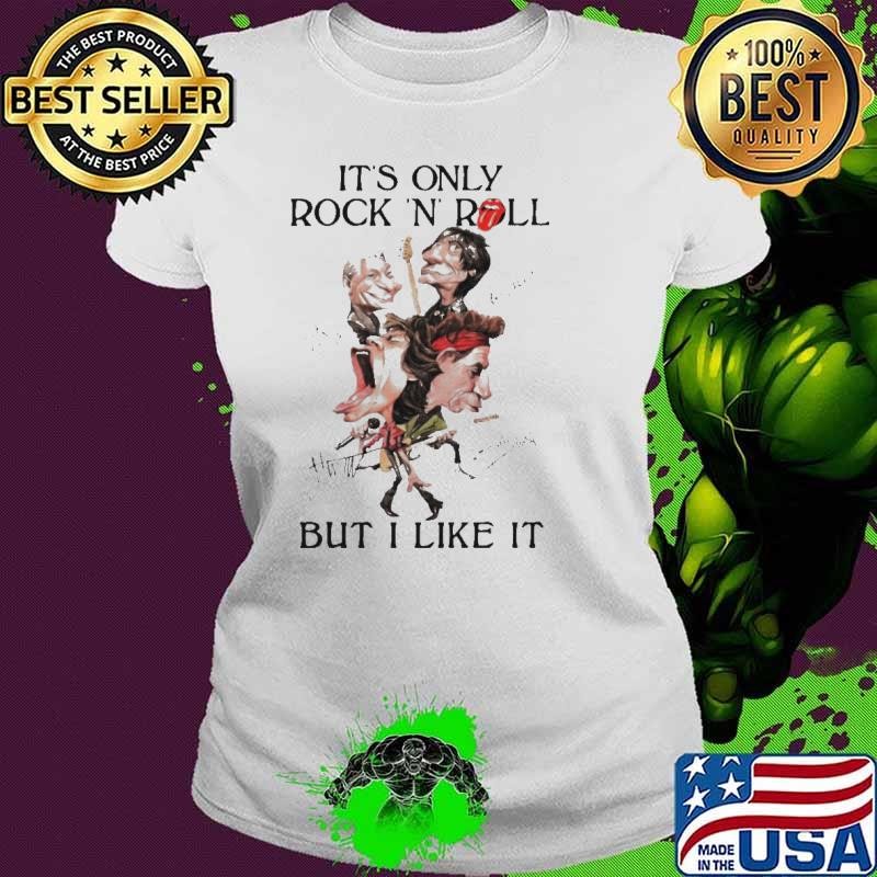 Rolling Stones Its only Rock N Roll but I like it signatures Ladies tee