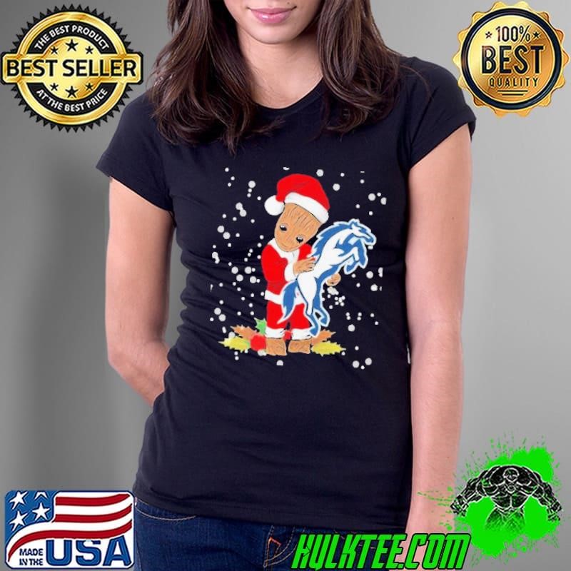 Santa Baby Groot Hug Indianapolis Colts Christmas shirt