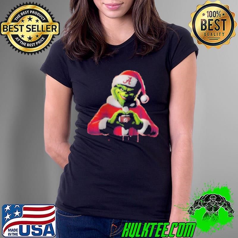 Santa Grinch Love Alabama Football Shirt