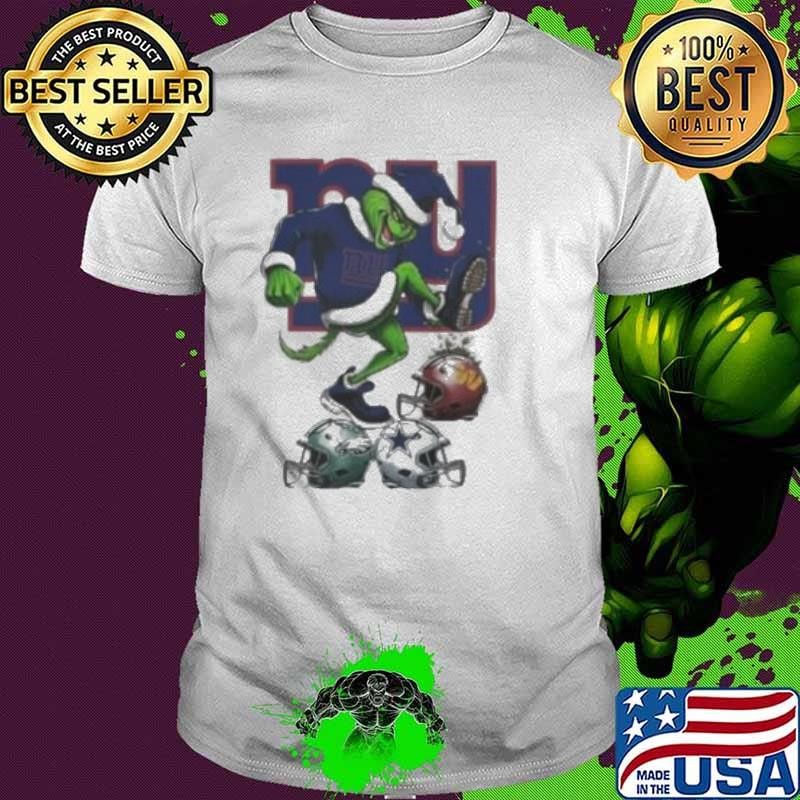 Santa Grinch New York Giants Stomp On NFL Teams Christmas 2024 shirt