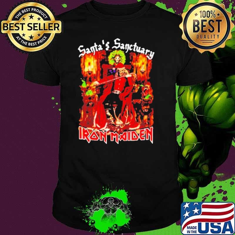 Santas Sanctuary Iron Maiden shirt