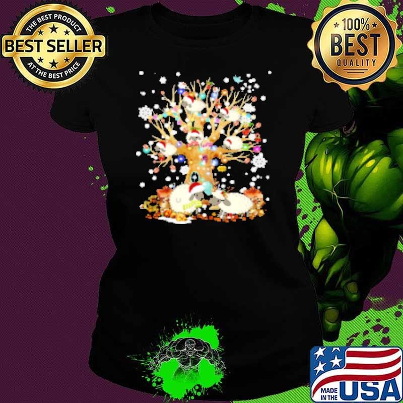 Sheep Christmas Christmas Tree Sheep Ladies tee