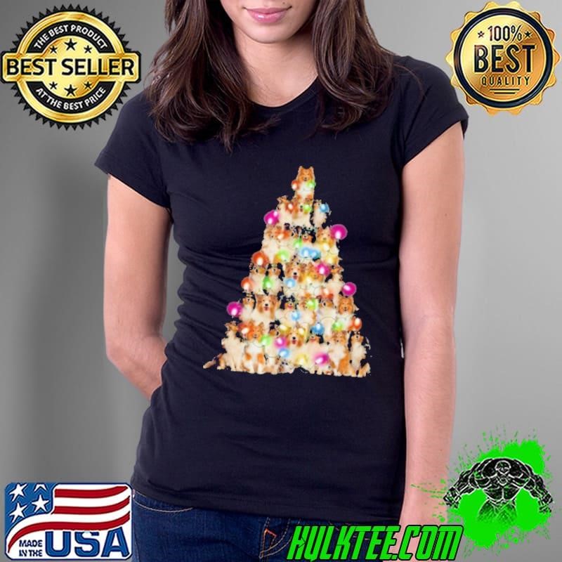 Sheltie dog Christmas Tree Sheltie Xmas Tree shirt