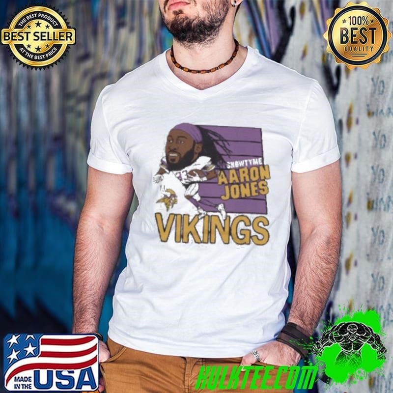 Showtyme Aaron Jones Minnesota Vikings caricature shirt