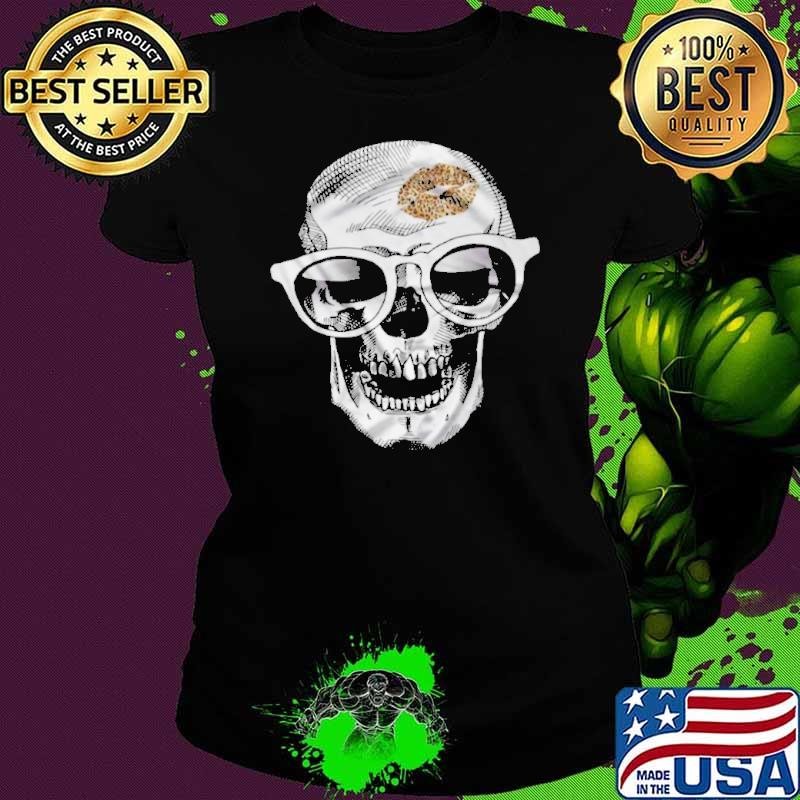 Skull Leopard Lip Ladies tee