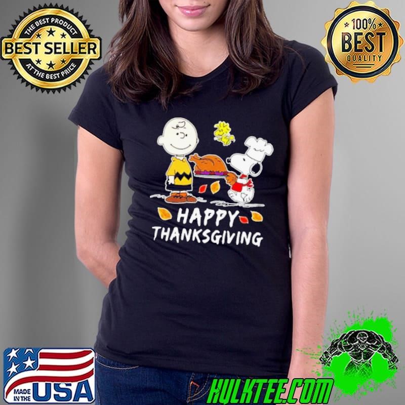 Snoopy Charlie Brown And Woodstock Happy Thanksgiving shirt