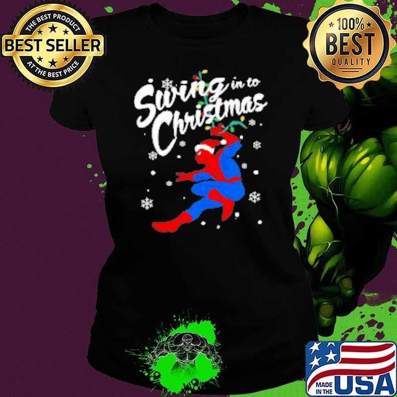 Spiderman Swing In To Christmas Shirt