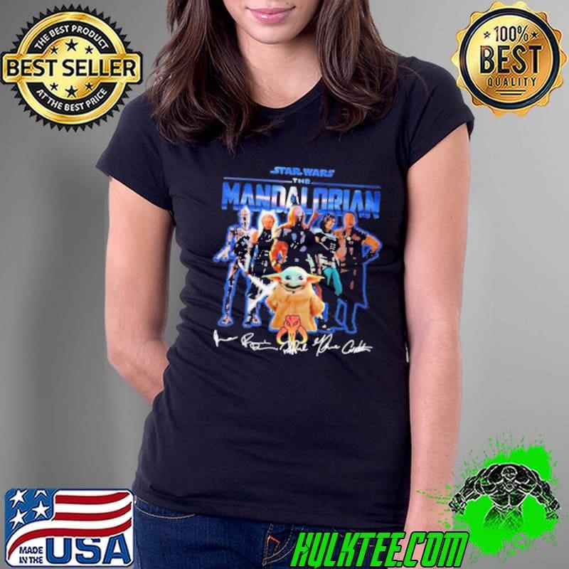 Star Wars The Mandalorian Baby Yoda Signature Ladies Tee