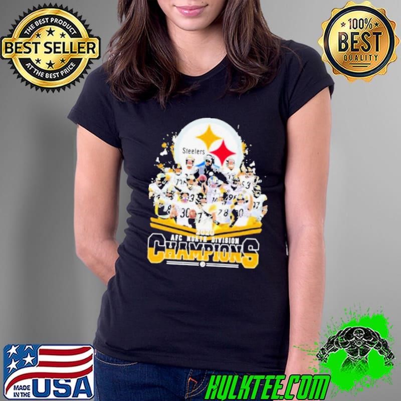 Steelers Logo 2020 Afc North Divison Champions Ladies Tee