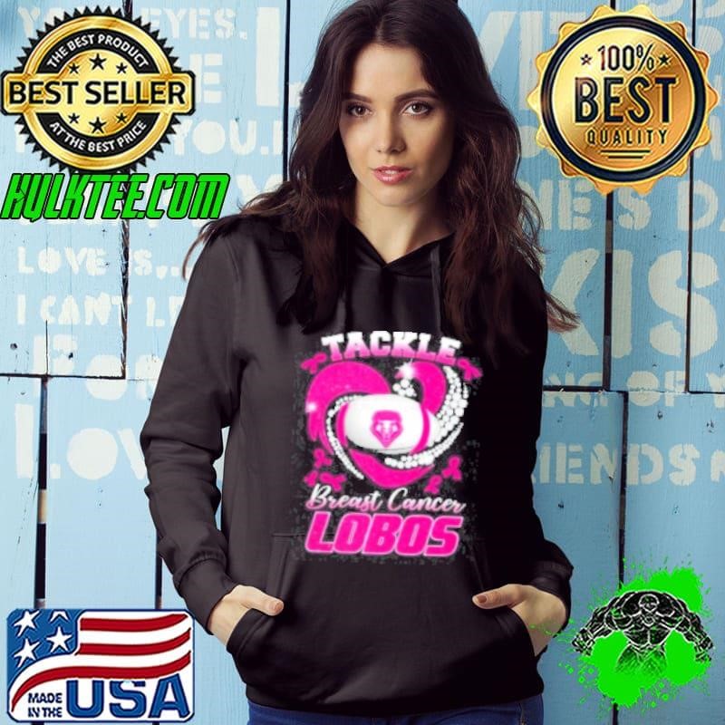 Tackle Breast Cancer New Mexico Lobos Diamond Heart Shirt