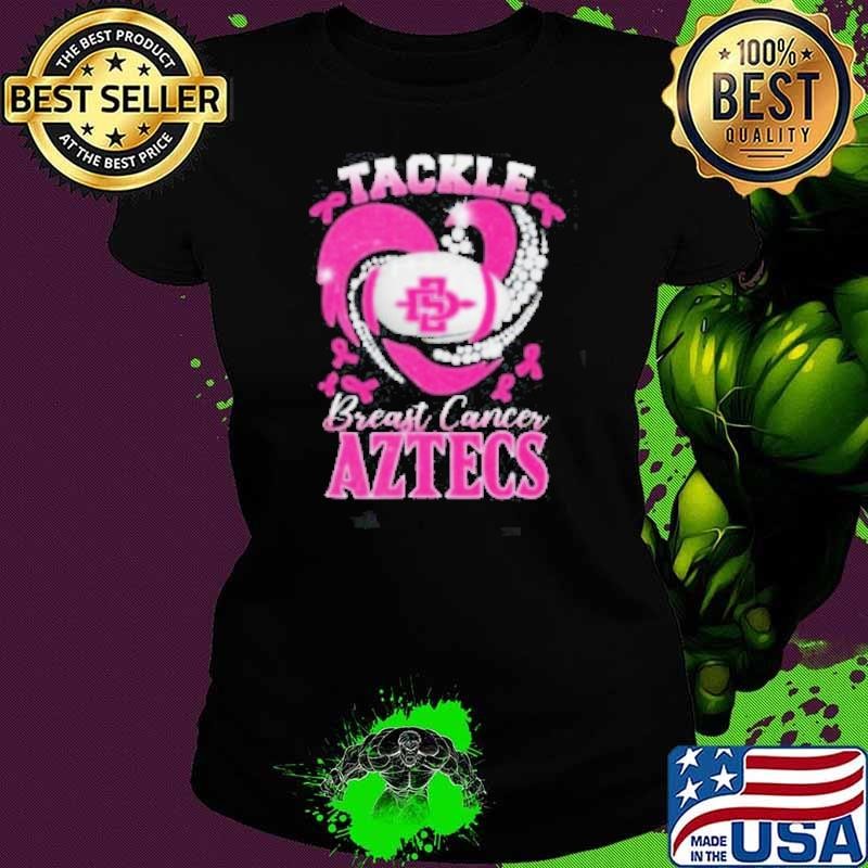 Tackle Breast Cancer San Diego State Aztecs Diamond Heart Shirt