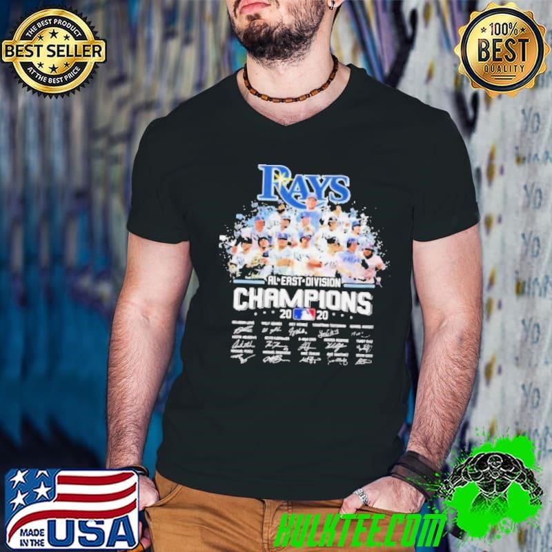 Tampa Bay Rays al east division champion 2020 signatures shirt