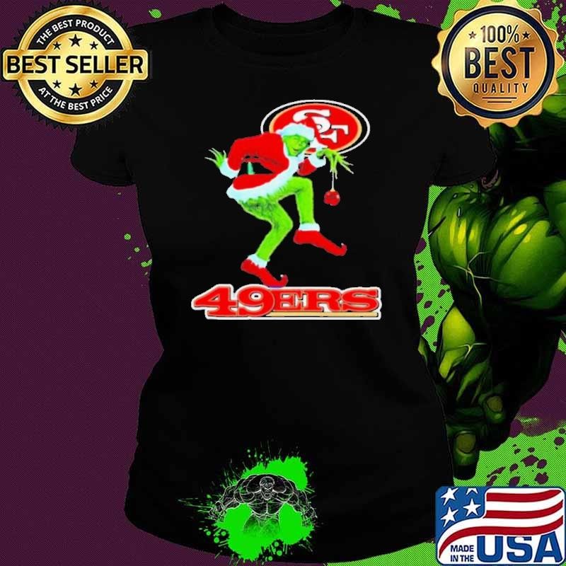 The Grinch Santa San Francisco 49ers Christmas shirt