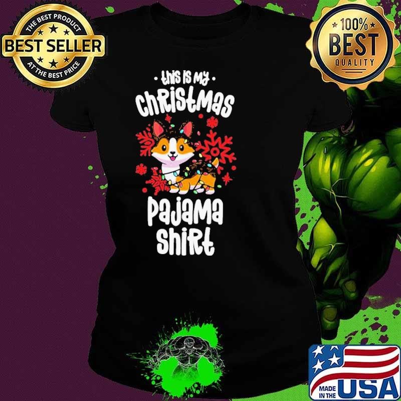 This Is My Christmas Pajama Shirt Tricolor Corgi Pjs Xmas shirt