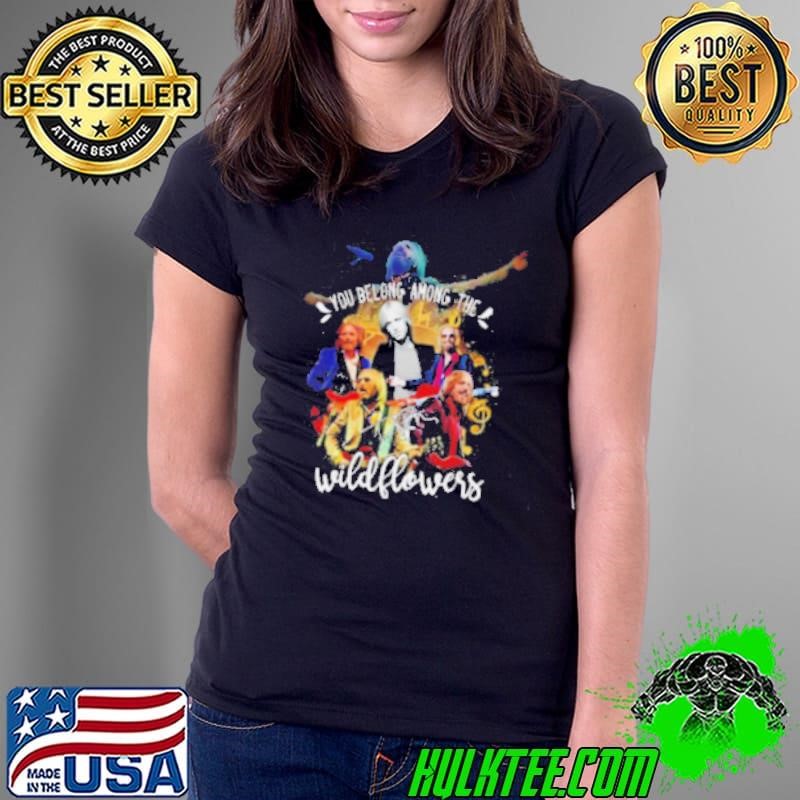 Tom-Petty-you-belong-among-the-wildflowers-shirt2-510x510 Ladies Tee