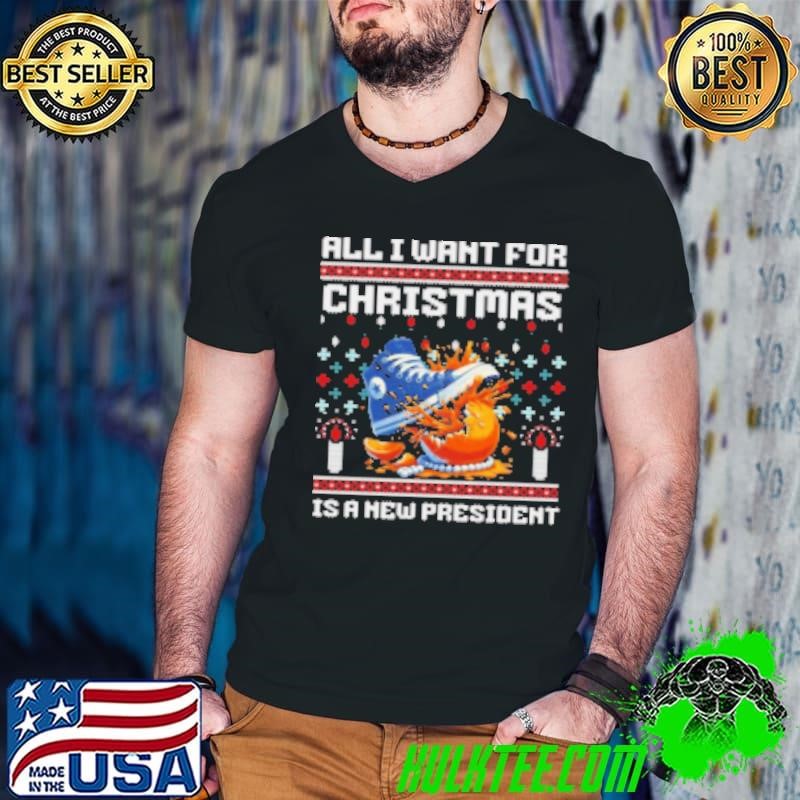 Top All I Want This Christmas Is Kamala Harris As President Madam President Kamala 2024 Shirt