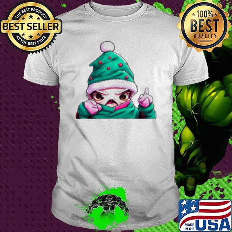 Top Cartoon Character Wearing Santa Claus Hat Pointing at Camera Unisex