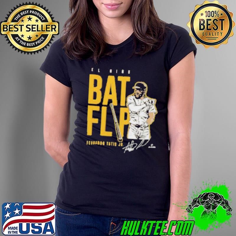 Top Fernando Tatis Jr San Diego Bat Flip Ladies Tee