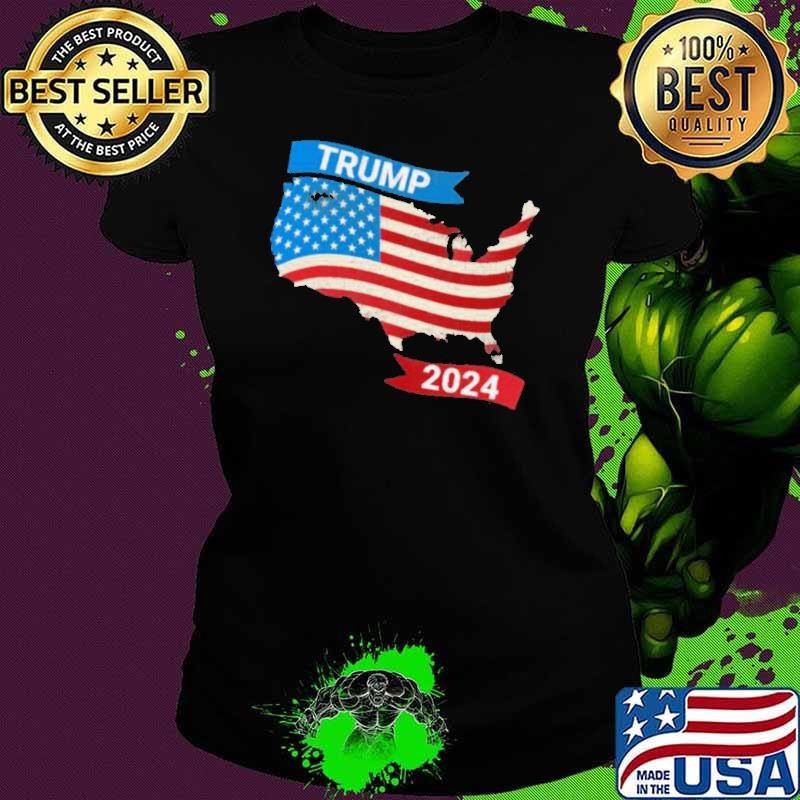 Trump 2024 American Flag Vote Ladies tee
