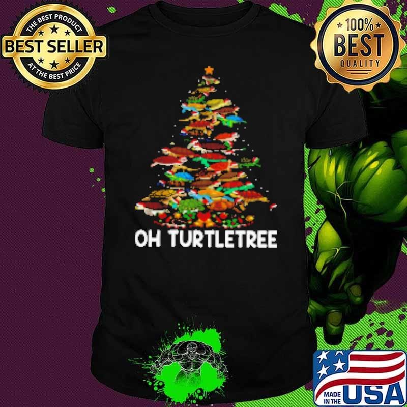 Turtle Tree Turtles Arrange Christmas Tree Christmas Turtle Shirt