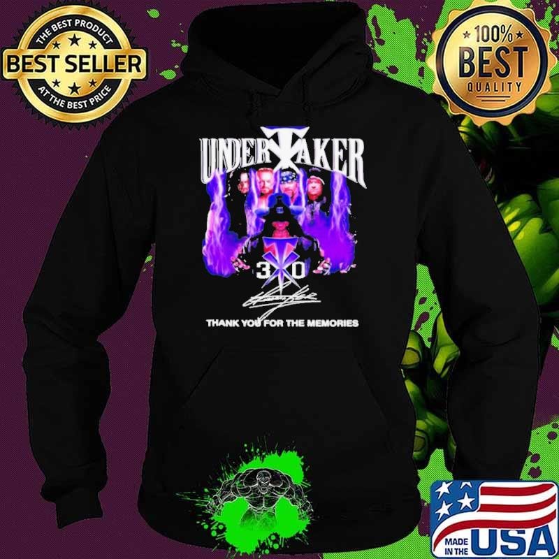 Undertaker 30 thank you for the memories signature Hoodie