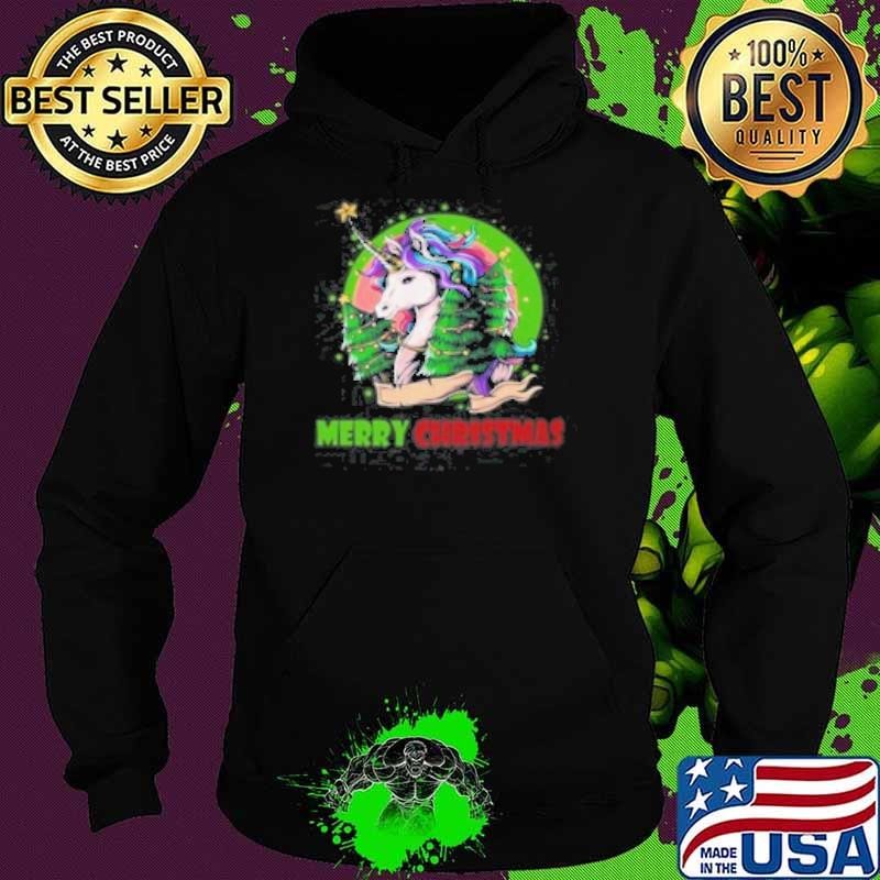 Unicorn Merry Christmas Essential Hoodie