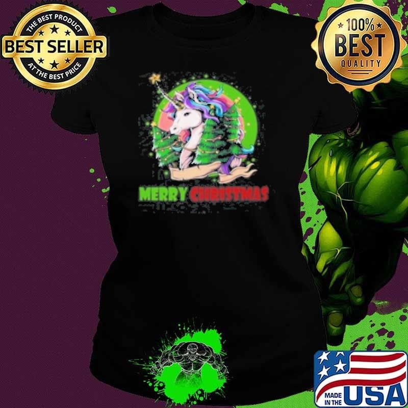 Unicorn Merry Christmas Essential Shirt