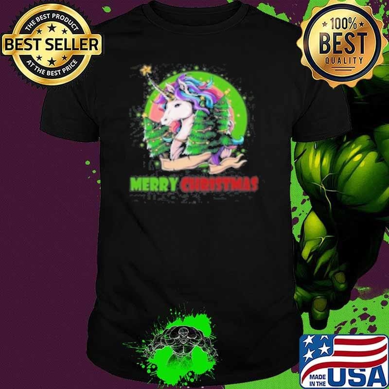 Unicorn Merry Christmas Essential Unisex
