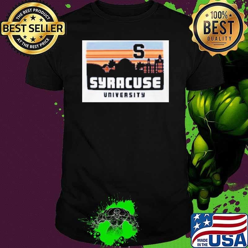 University Of Syracuse Orange Campus Skyline Retro Unisex