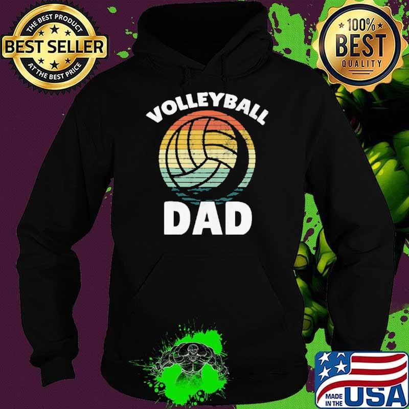 VOLLEYBALL Vintage I Dad Father Support Teamplayer Hoodie